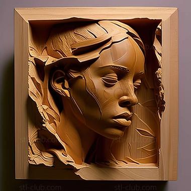3D мадэль Ричард Принс, американский художник (STL)
